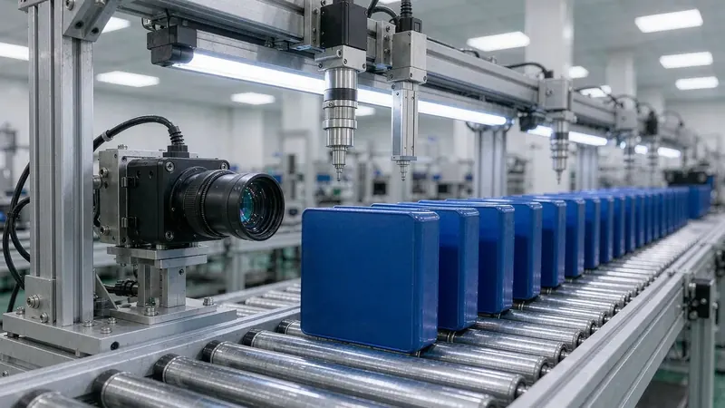 OCV and thickness inspection station on the automated PACK line